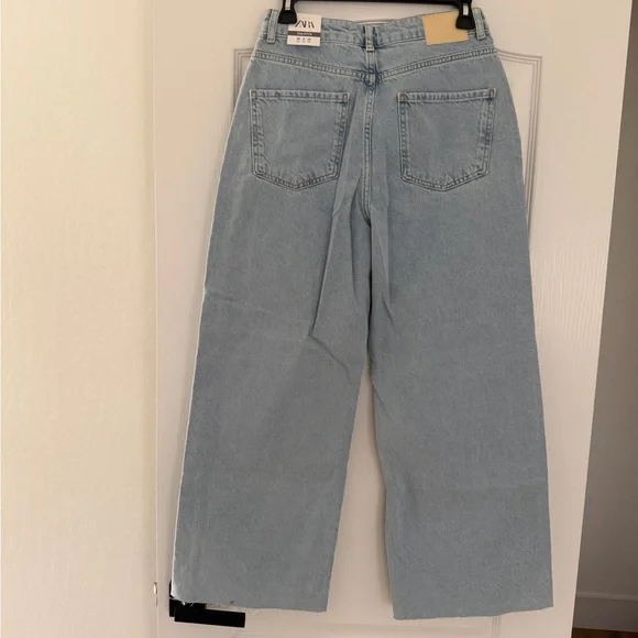Zara Sky Blue Denim Pants - Picture 3 of 6